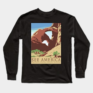 See America Travel Design Long Sleeve T-Shirt